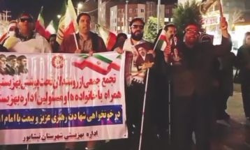 راهپیمایی و اجتماع جمعی از روشن‌دلان نیشابوری