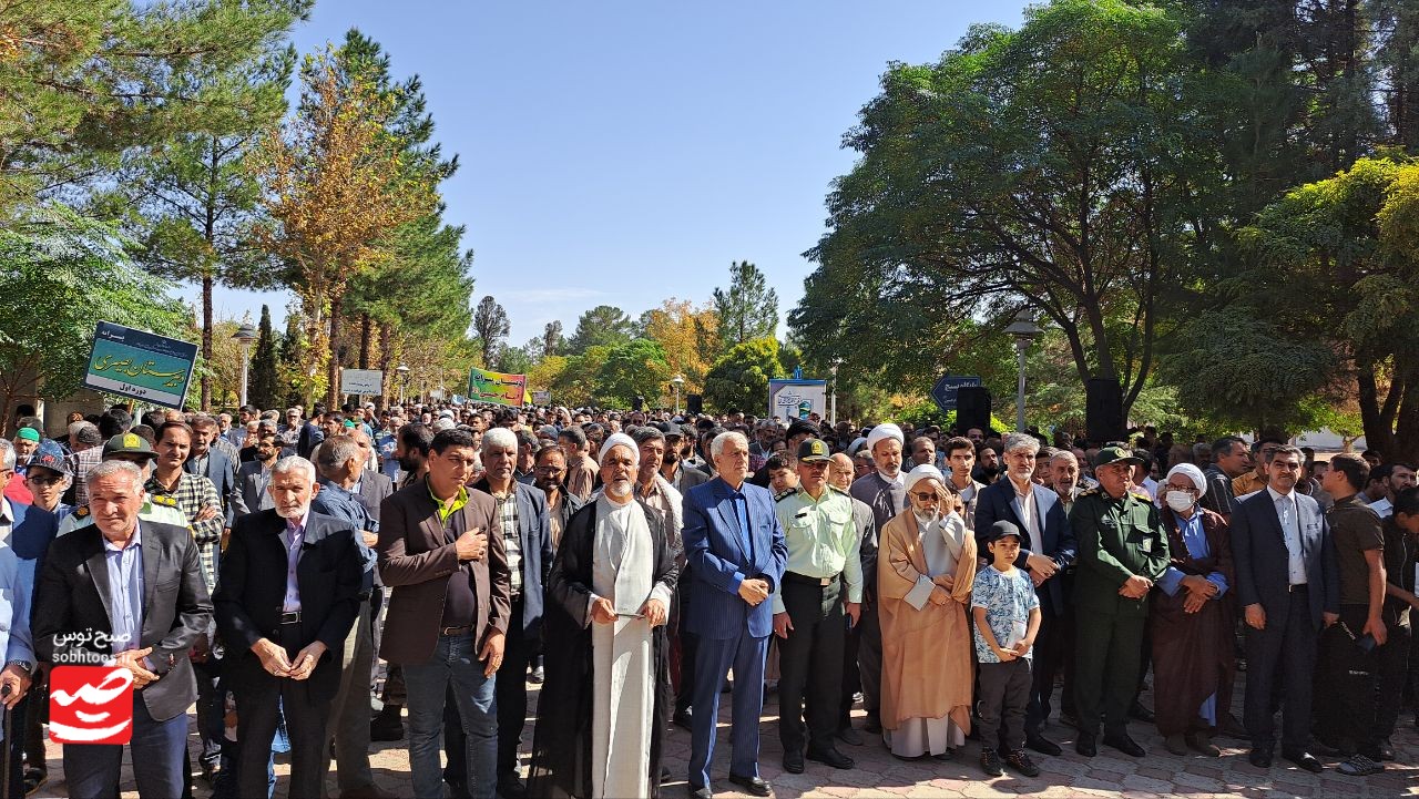 حضور مردم کاشمر در راهپیمایی حمایت از فلسطین