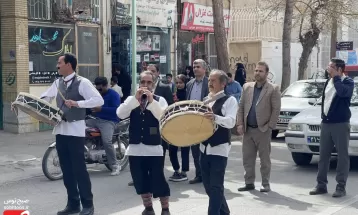 استقبال از نوروز با کارناوال شادی در خلیل‌آباد