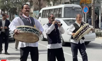 استقبال از نوروز با کارناوال شادی در خلیل‌آباد