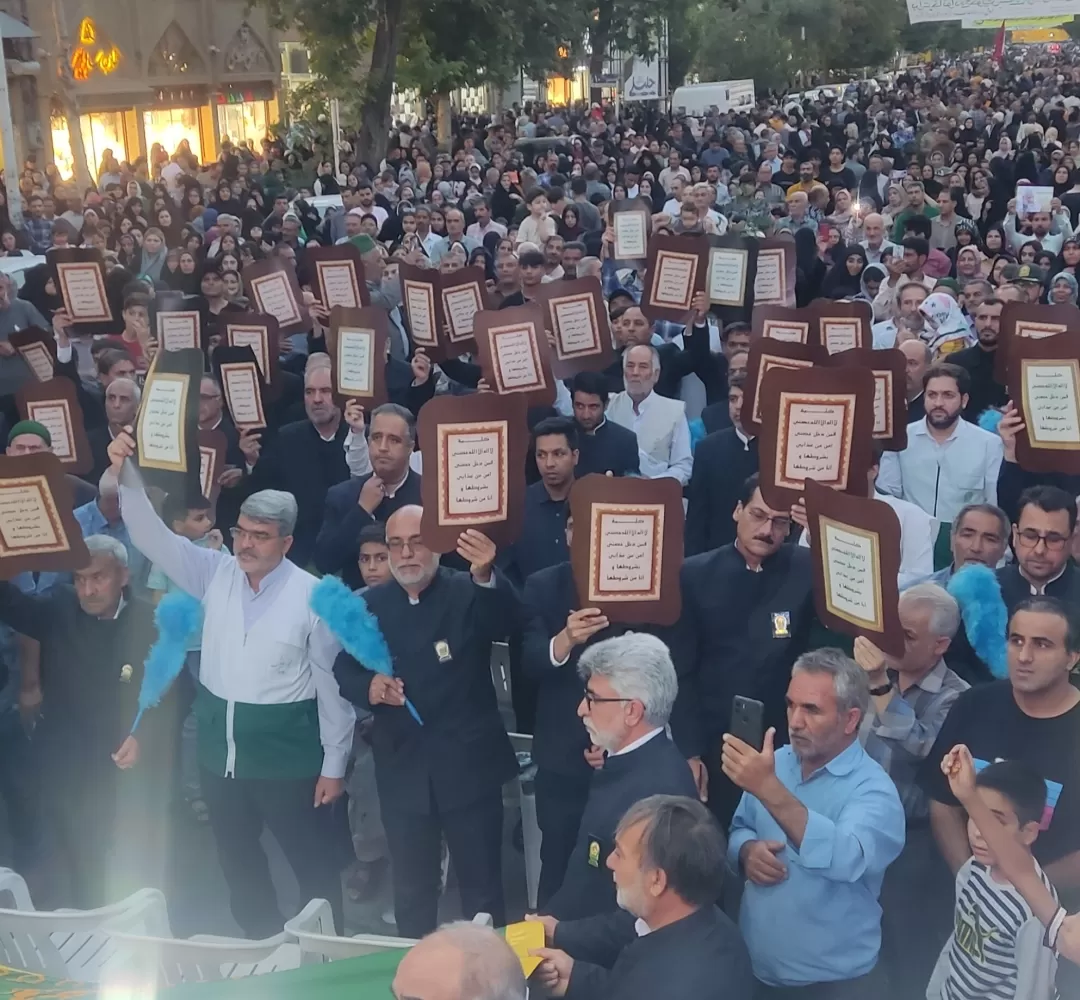 کاروان نمادین امام رضا (ع) وارد نیشابور شد