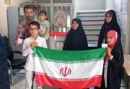 حضور پرشور تربتجام در پای صندوقهای رای