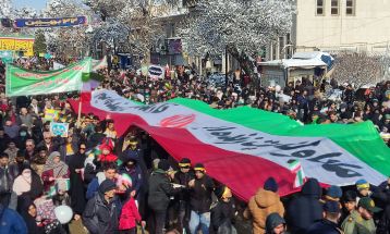 راهپیمایی مردم همیشه در صحنه نیشابور در ۲۲بهمن