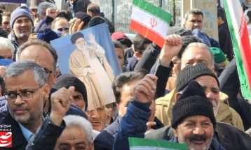 همبستگی مردم خلیل‌آباد در جشن انقلاب