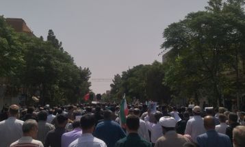 مراسم تشییع پیکر شهید مهدی حجت‌پناه در سبزوار