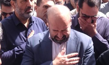 مراسم تشییع پیکر شهید مهدی حجت‌پناه در سبزوار
