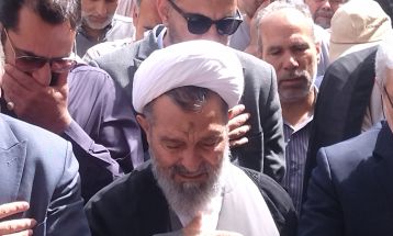 مراسم تشییع پیکر شهید مهدی حجت‌پناه در سبزوار
