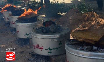 پخت 72 دیگ غذای نذری در قوچان