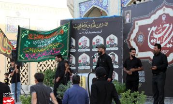 زیارتگاه شهید مدرس (ره) کاشمر میزبان عاشقان حسینی