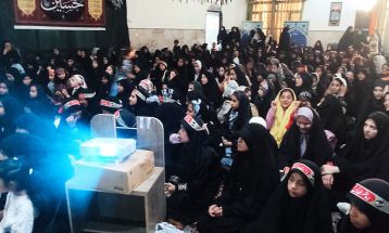 اجتماع ۵۰۰ نفری دختران عاشورایی در نیشابور