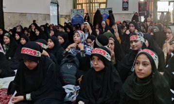 اجتماع ۵۰۰ نفری دختران عاشورایی در نیشابور