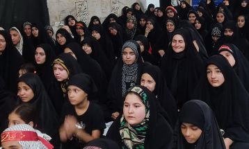 اجتماع ۵۰۰ نفری دختران عاشورایی در نیشابور