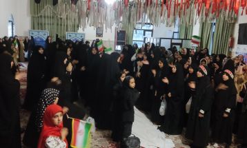 اجتماع ۵۰۰ نفری دختران عاشورایی در نیشابور